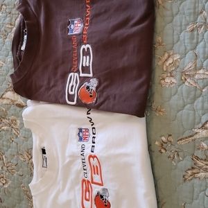 SOLD BOTH NFL Cleveland Brown shirts